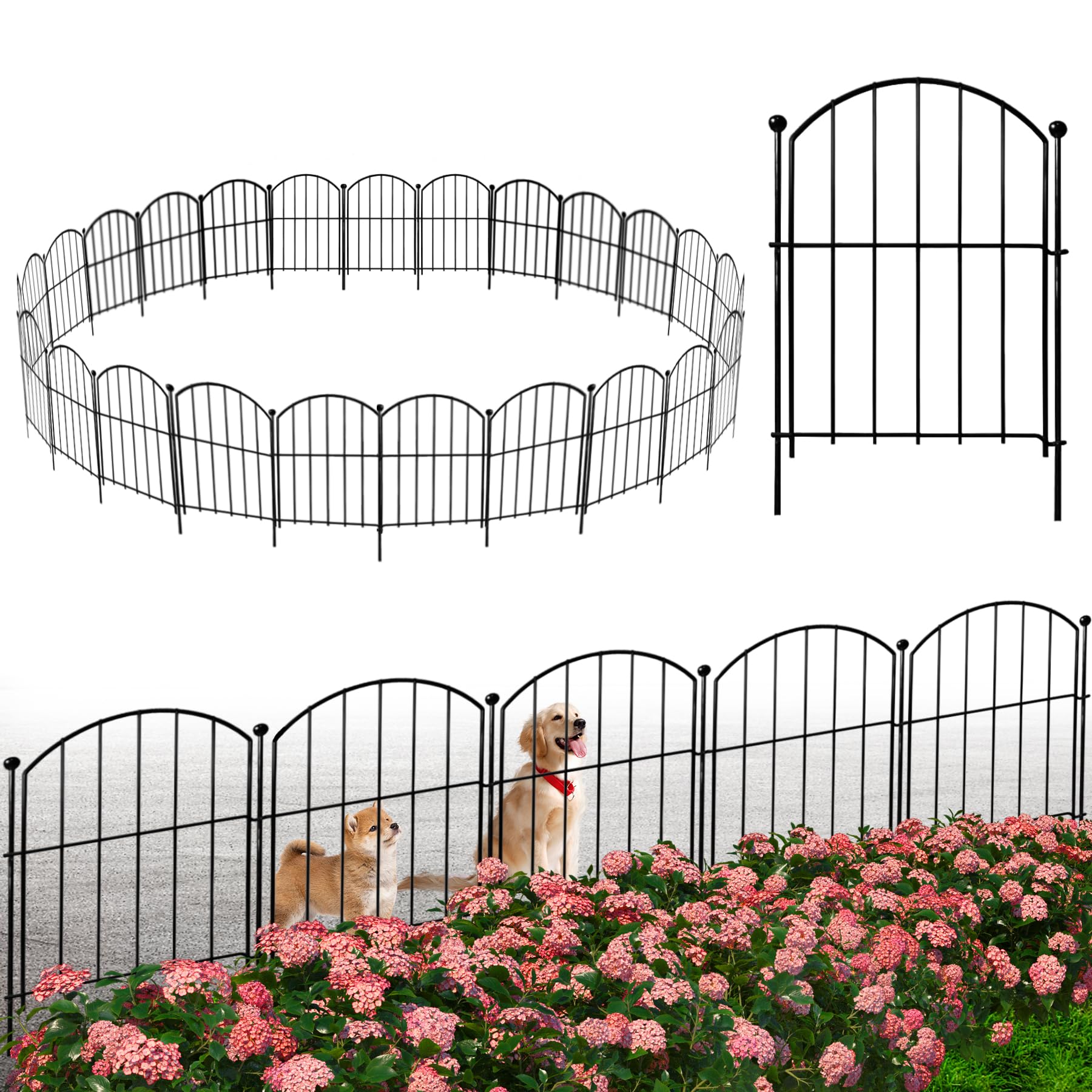 Amazon | SONGSONG ガーデンフェンス 25枚 ガーデニングフェンス 植物